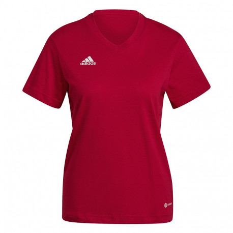 Koszulka damska adidas Entrada 22 Tee czerwona HC0441 XS