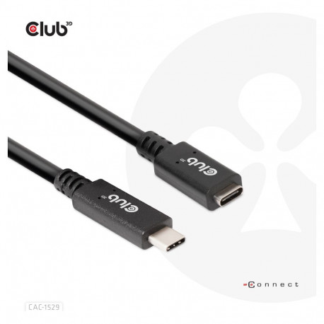 Club3D USB 3.2 Type C 2m pikenduskaabel 5Gbps isane/emane