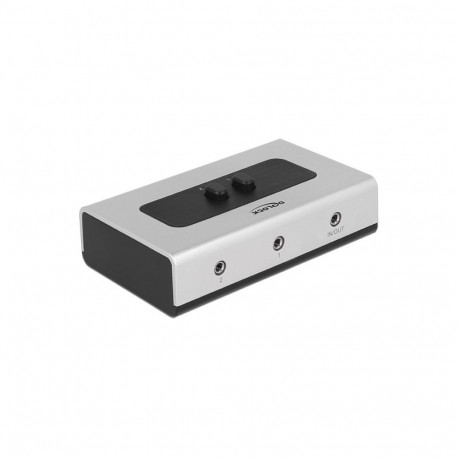 "Umschalter Klinke 3,5 mm 2 Port manuell bidirektional"
