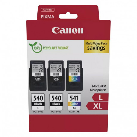Canon PG-540L/CL-541XL 5224B017 tindi kolmikpakk (2xBK/värviline)