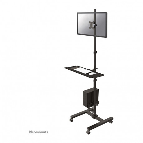 Neomounts mobiilne tööjaam FPMA-MOBILE1700 arvutile, lameekraanile (kuni 32"/81cm), klaviatuurile ja
