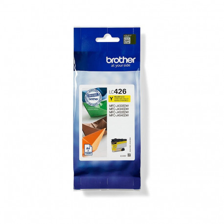 Brother LC-426Y kollane tint kuni 1500 lehekülge vastavalt ISO/IEC 24711