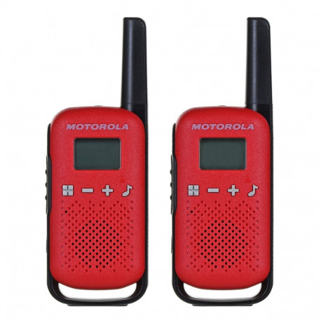 Motorola TALKABOUT T42 kahepoolne raadio 16 kanalit must, punane