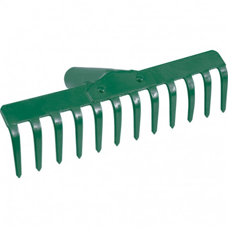 RAKE, STEEL, 28CM, 12-TEETH,W.OUT HANDLE 35750 FLO