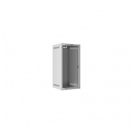 RACK CABINET 10" WALL-MOUNT 12U/280X310 FOR SELF-ASSEMBLY WITH GLASS DOOR GREY LANBERG (FLAT PACK)