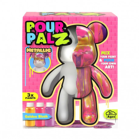 Pour Palz DIY Paint Bear-Golden Blush