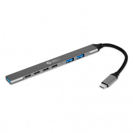 BakkerElkhuizen USB-C jaotur 7-in-1 (3 x USB-A + 4 x USB-C)