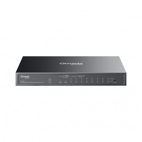 TP-Link Omada ES210GP 10-port Gigabit lihtsasti hallatav kommutaator 8-port PoE+