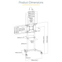 "StarTech MOBILE TV CART FOR 37-70 TVS"