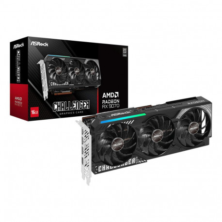 RX 9070XT 16GB AsRockCL GDDR6 3 ventilaatoriga