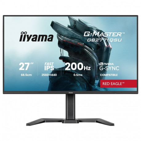 68,6 cm/27" (2560×1440) iiyama GB2771QSU-B1 16:9 QHD Fast IPS 0,5 ms (MPRT) 200 Hz HDMI 2× DisplayPo