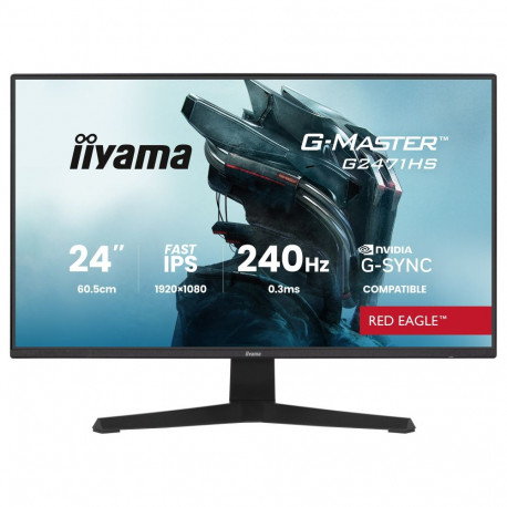 60,5 cm / 23,8-tolline (1920×1080) Iiyama G-Master G2471HS-B1 16:9 FHD Fast IPS 0,3 ms (MPRT) 240 Hz