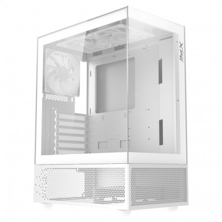 XPG Invader X Mini ATX midi-torn valge 5x120mm ARGB USB C