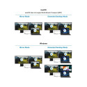 Conceptronic 4-1 dokkimisjaam USB-C->2xHDMI/USB-A/100WPD 25cm hall