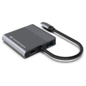 Conceptronic 4-1 dokkimisjaam USB-C->2xHDMI/USB-A/100WPD 25cm hall