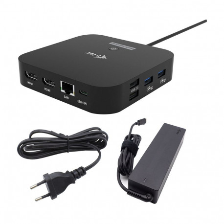 "I-TEC USB-C Dual HDMI DS 2xHDMI 1xGLAN 2xUSB-A 3.2 2xUSB 2.0 1xUSB-C Gen2 1xUSB-C Gen1 k 1x100W USB