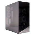 "Arctic Xtender (Black) mirrow black window with GPU vertical mount"