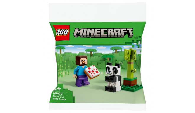 "LEGO 30672 Minecraft Steve mit Baby-Panda (Polybag)"