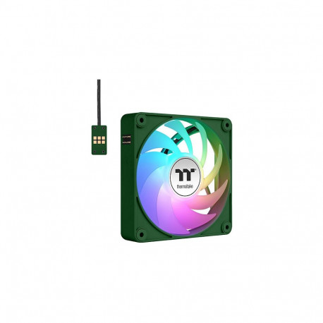 "140mm Thermaltake CT140 EX ARGB Sync PC Cooling Fan Racing Green 3 Pack"