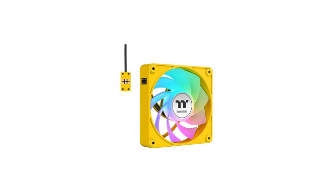 "140mm Thermaltake CT140 EX Reverse ARGB Sync PC Cooling Fan Bumblebee 3 Pack"
