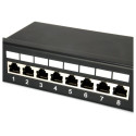 "Equip Patchpanel 24x RJ45 Cat5e 19"" FTP 1HE schwarz"