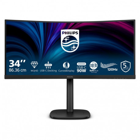 "Philips 34B2U3600C - 34"" | VA | UWQHD | 4ms | 120Hz | USB-C"