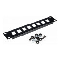 "Equip Patchpanel 10"" mit Keystone Montage 1U. schwarz"