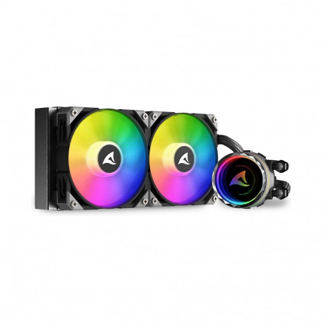 Sharkoon S80 RGB must 240mm vesijahutus, 2 ventilaatorit