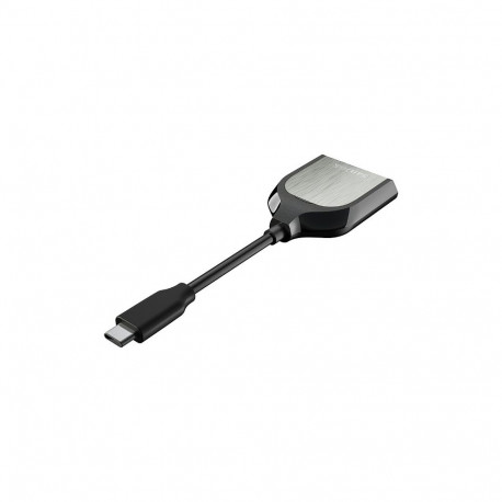 "Sandisk CardReader Extreme Pro USB-C Silver Black"