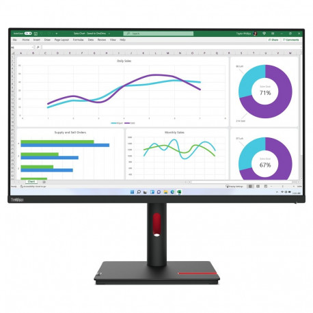 "80,0cm/31,5"" (2560x1440) Lenovo ThinkVision T32h-30 16:9 WQHD IPS 4ms 60Hz USB-C HDMI 2.0 DisplayP