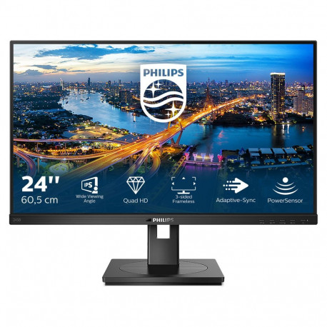 "61cm/24"" (2560x1440) Philips B Line 245B1 16:9 QHD IPS 4ms 75Hz HDMI DVI DP Speaker Pivot Black"