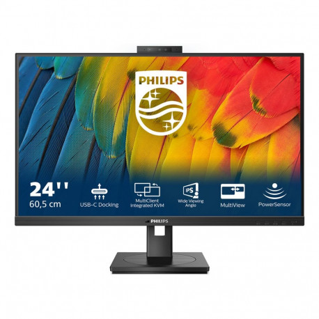 "60,5cm/23,8"" (1920x1080) Philips 24B1U5301H 16:9 FHD IPS 4ms 75Hz HDMI DP USB-C Speaker Black"