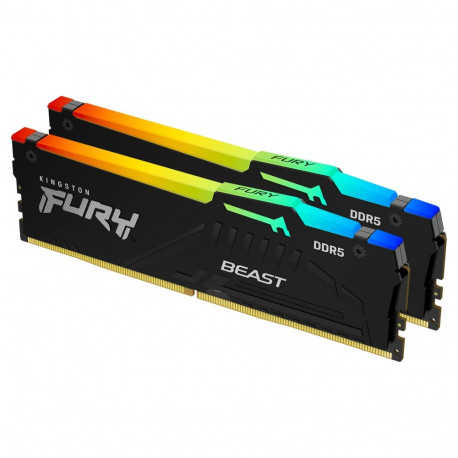 Kingston 64GB 6000MT/s DDR5 CL30 DIMM FURY Beast RGB EXPO 2-osaline komplekt