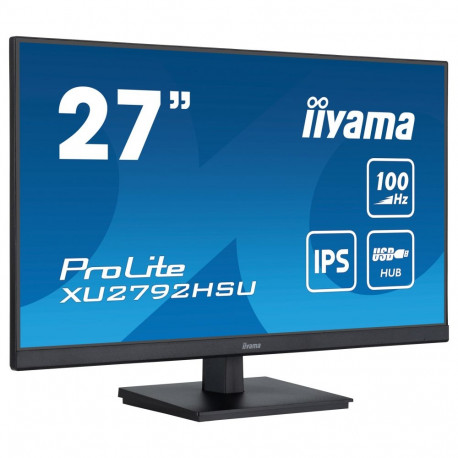 Iiyama monitor 27" 1920x1080 ProLite XU2792HSU-B6 16:9 FHD IPS 100Hz 0,4ms HDMI DP USB VESA