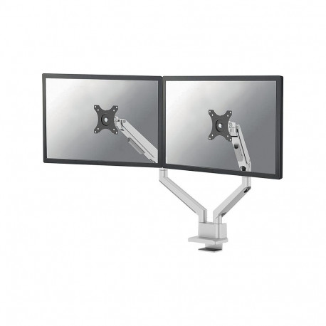 Neomounts DS70-250SL2 hõbedane lauahoidik kahele monitorile kuni 81cm 32" 9KG