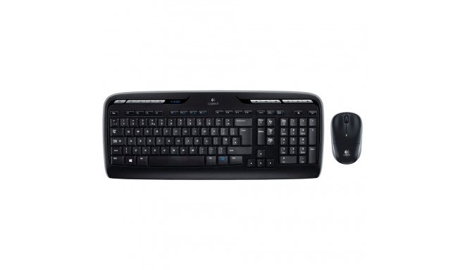 "Logitech Desktop MK330 Wireless Black - US Layout"