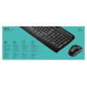 Logitech Desktop MK330 must juhtmevaba komplekt - US Layout