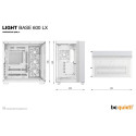 "Midi be quiet! Light Base 600 LX white"
