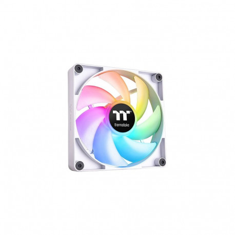 "140mm Thermaltake CT140 ARGB Sync PC Cooling Fan White 500-1500rpm - 2Pack"