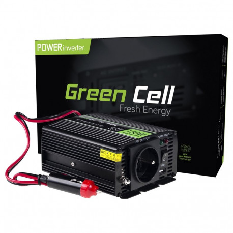 Green Cell auto pingemuundur KFZ 12V > 230V 150/300W
