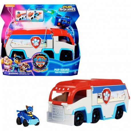 Paw Patrol: Der Mighty Kinofilm, Pup Squad Patroller Teamfahrzeu (mit Chase-Spielzeugauto, Spielzeug