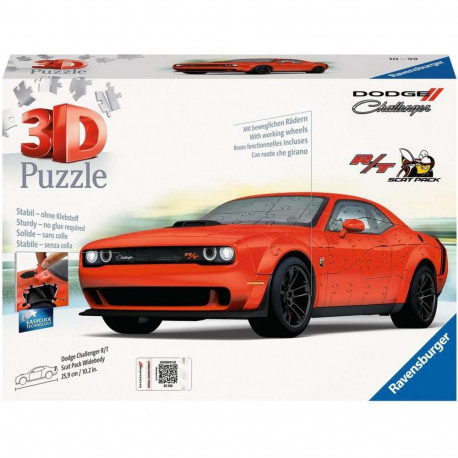Ravensburger 3D Puzzle Dodge Challenger R/T Scat Pack Widebody (145 Pieces)