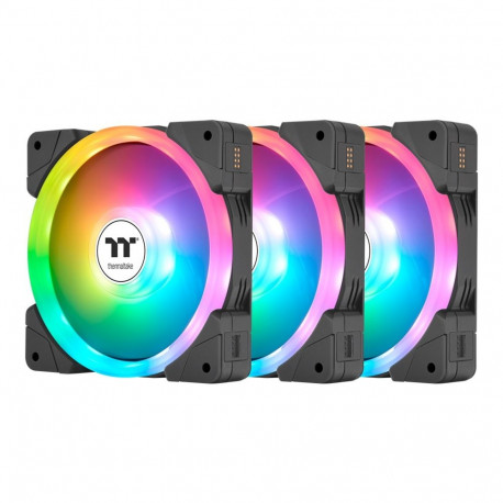 Thermaltake SWAFAN EX14 ARGB Sync PC Cooling Fan TT Premium Edition, Case Fan (black, Pack of 3)