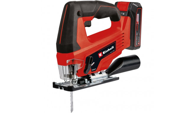 Power X-Change Akku-Stichsäge TC-JS 18 Li, 18Volt (rot/schwarz, Li-Ionen Akku 2,5Ah, Koffer E-Box Ba