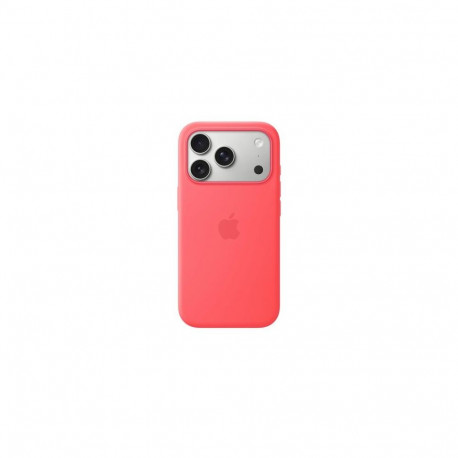 Apple iPhone 17 Pro Silicone Case with MagSafe – Bright Guava