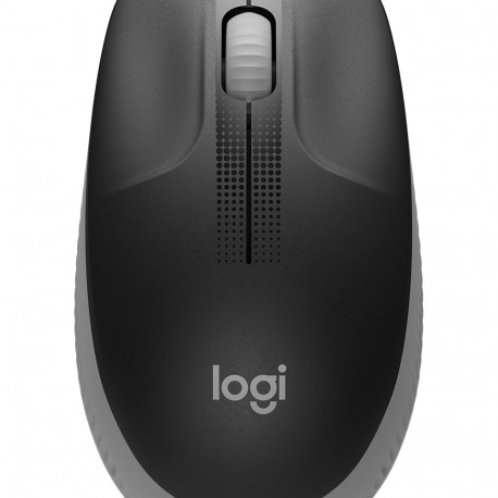 Hiir Logitech M190 Wireless Full-size Mouse Mid Grey (must/helehall) , 3-buttons, 1000dpi, 2.4GHz US