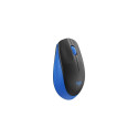 Logitech M190 Full-Size Wireless Mouse, RF Wireless, 1000 DPI, Blue