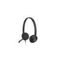 Logitech H340 USB Wired Headset USB-A, Black
