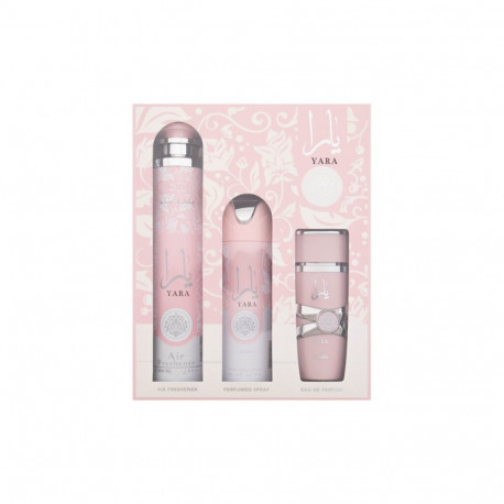 Lattafa Yara Eau de Parfum (100ml) (EDP 100 ml + Deodorant 200 ml + Air Freshener 300 ml)