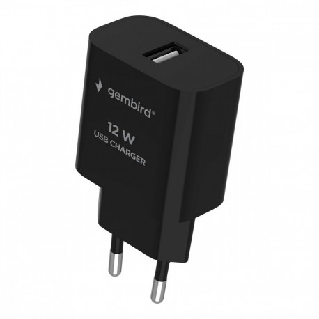Universaalne USB-laadija, 2.4 A, must